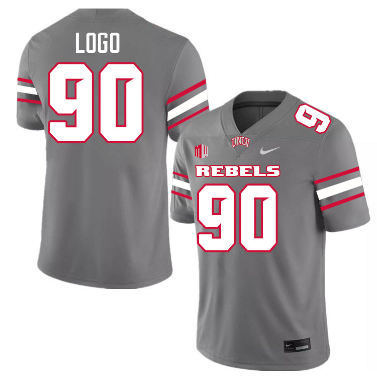 Eliah Logo UNLV Jersey,UNLV Rebels Football Uniforms,Jerseys,Gears-Grey